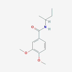 molecular formula C13H19NO3 B5141131 N-(sec-butyl)-3,4-dimethoxybenzamide 