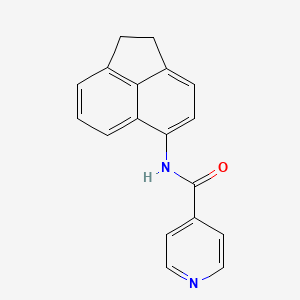 molecular formula C18H14N2O B5141149 N-(1,2-dihydro-5-acenaphthylenyl)isonicotinamide 