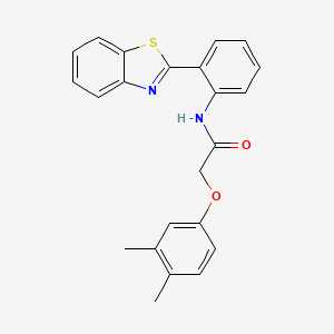 molecular formula C23H20N2O2S B5141167 N-[2-(1,3-benzothiazol-2-yl)phenyl]-2-(3,4-dimethylphenoxy)acetamide 