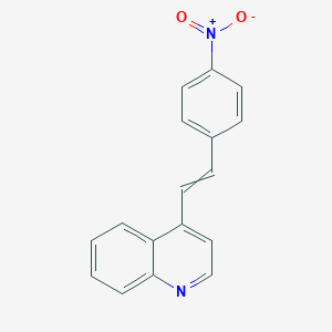 molecular formula C17H12N2O2 B514117 4-[2-(4-Nitrophenyl)ethenyl]quinoline CAS No. 4594-97-2
