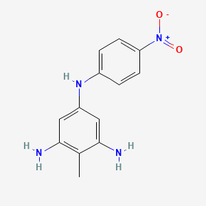 molecular formula C13H14N4O2 B5141199 2-methyl-N~5~-(4-nitrophenyl)-1,3,5-benzenetriamine 