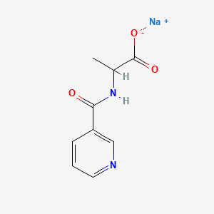 molecular formula C9H9N2NaO3 B5141245 sodium 2-[(3-pyridinylcarbonyl)amino]propanoate 