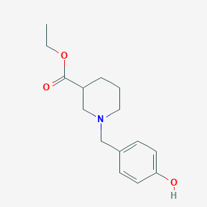 molecular formula C15H21NO3 B5141311 ethyl 1-(4-hydroxybenzyl)-3-piperidinecarboxylate 