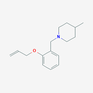 molecular formula C16H23NO B5141325 1-[2-(allyloxy)benzyl]-4-methylpiperidine 