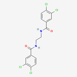 molecular formula C16H12Cl4N2O2 B5141349 N,N'-1,2-ethanediylbis(3,4-dichlorobenzamide) 