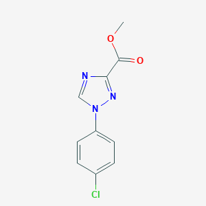 molecular formula C10H8ClN3O2 B514136 methyl 1-(4-chlorophenyl)-1H-1,2,4-triazole-3-carboxylate CAS No. 57227-00-6