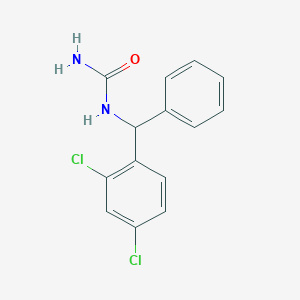 molecular formula C14H12Cl2N2O B5141367 N-[(2,4-dichlorophenyl)(phenyl)methyl]urea 