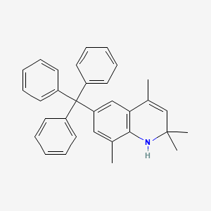 molecular formula C32H31N B5141446 2,2,4,8-tetramethyl-6-trityl-1,2-dihydroquinoline 
