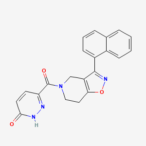 molecular formula C21H16N4O3 B5141492 6-{[3-(1-naphthyl)-6,7-dihydroisoxazolo[4,5-c]pyridin-5(4H)-yl]carbonyl}-3(2H)-pyridazinone 