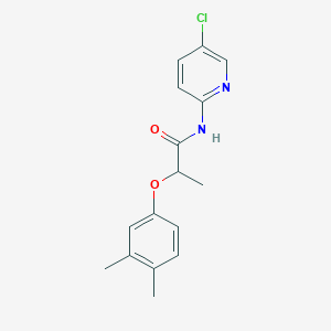 molecular formula C16H17ClN2O2 B5141500 N-(5-chloro-2-pyridinyl)-2-(3,4-dimethylphenoxy)propanamide 