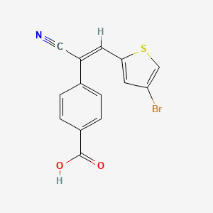 molecular formula C14H8BrNO2S B5141516 4-[2-(4-bromo-2-thienyl)-1-cyanovinyl]benzoic acid 