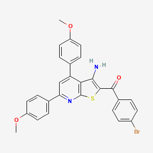 [3-amino-4,6-bis(4-methoxyphenyl)thieno[2,3-b]pyridin-2-yl](4-bromophenyl)methanone