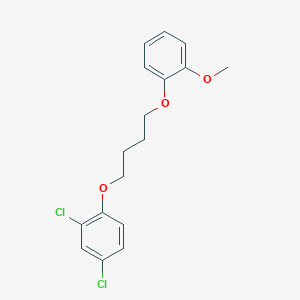 molecular formula C17H18Cl2O3 B5141559 2,4-dichloro-1-[4-(2-methoxyphenoxy)butoxy]benzene 
