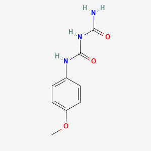 molecular formula C9H11N3O3 B5141596 N-(4-methoxyphenyl)dicarbonimidic diamide CAS No. 14032-35-0