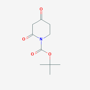 molecular formula C10H15NO4 B051416 叔丁基 2,4-二氧代哌啶-1-羧酸酯 CAS No. 845267-78-9
