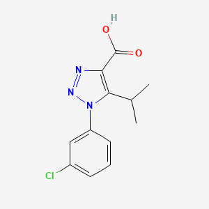 molecular formula C12H12ClN3O2 B5141606 1-(3-chlorophenyl)-5-isopropyl-1H-1,2,3-triazole-4-carboxylic acid 