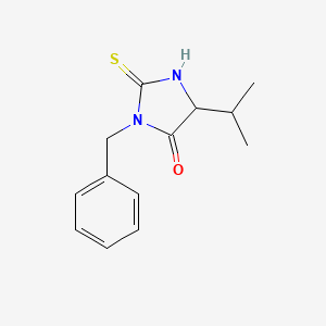 molecular formula C13H16N2OS B5141620 3-benzyl-5-isopropyl-2-thioxo-4-imidazolidinone 