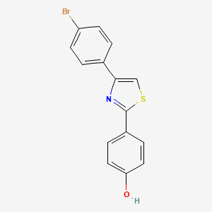 molecular formula C15H10BrNOS B5141637 4-[4-(4-bromophenyl)-1,3-thiazol-2-yl]phenol CAS No. 426215-90-9