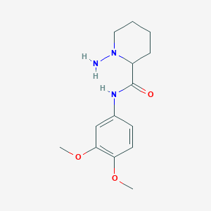 molecular formula C14H21N3O3 B5141641 1-amino-N-(3,4-dimethoxyphenyl)-2-piperidinecarboxamide 