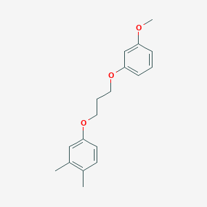 molecular formula C18H22O3 B5141663 4-[3-(3-methoxyphenoxy)propoxy]-1,2-dimethylbenzene 