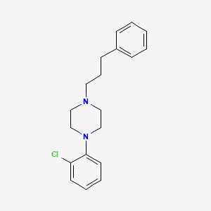 molecular formula C19H23ClN2 B5141681 1-(2-chlorophenyl)-4-(3-phenylpropyl)piperazine 