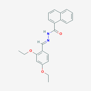 molecular formula C22H22N2O3 B5141734 N'-(2,4-diethoxybenzylidene)-1-naphthohydrazide 