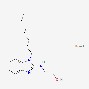 molecular formula C16H26BrN3O B5141795 2-[(1-heptyl-1H-benzimidazol-2-yl)amino]ethanol hydrobromide 