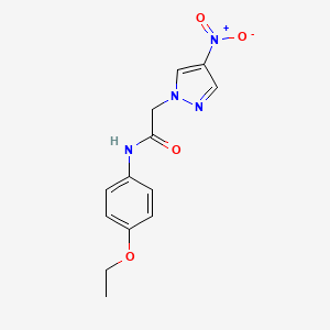 molecular formula C13H14N4O4 B5141803 N-(4-ethoxyphenyl)-2-(4-nitro-1H-pyrazol-1-yl)acetamide 