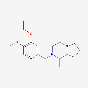 molecular formula C18H28N2O2 B5141819 2-(3-ethoxy-4-methoxybenzyl)-1-methyloctahydropyrrolo[1,2-a]pyrazine 