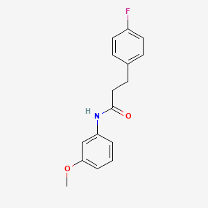 molecular formula C16H16FNO2 B5141824 3-(4-fluorophenyl)-N-(3-methoxyphenyl)propanamide 