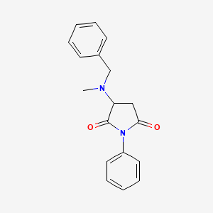molecular formula C18H18N2O2 B5141830 3-[benzyl(methyl)amino]-1-phenyl-2,5-pyrrolidinedione 