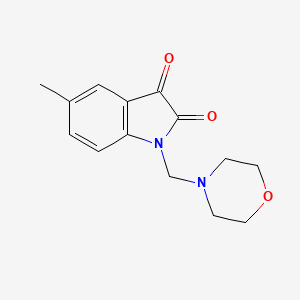 molecular formula C14H16N2O3 B5141834 5-methyl-1-(4-morpholinylmethyl)-1H-indole-2,3-dione 