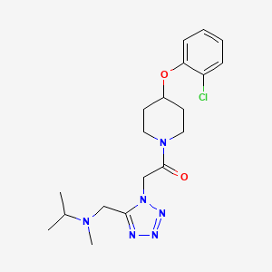 molecular formula C19H27ClN6O2 B5141868 N-[(1-{2-[4-(2-chlorophenoxy)-1-piperidinyl]-2-oxoethyl}-1H-tetrazol-5-yl)methyl]-N-methyl-2-propanamine 