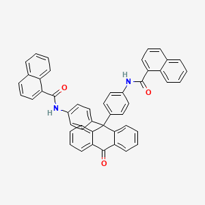molecular formula C48H32N2O3 B5141889 N,N'-[(10-oxo-9,10-dihydroanthracene-9,9-diyl)di-4,1-phenylene]di(1-naphthamide) 