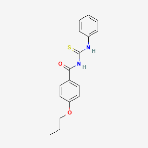 molecular formula C17H18N2O2S B5141902 N-(anilinocarbonothioyl)-4-propoxybenzamide 