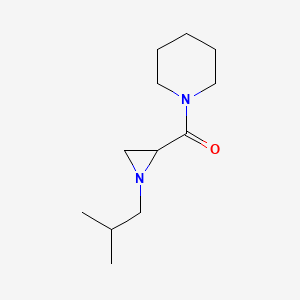 molecular formula C12H22N2O B5141909 1-[(1-isobutyl-2-aziridinyl)carbonyl]piperidine 
