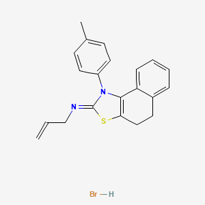 molecular formula C21H21BrN2S B5141911 N-[1-(4-methylphenyl)-4,5-dihydronaphtho[1,2-d][1,3]thiazol-2(1H)-ylidene]-2-propen-1-amine hydrobromide 
