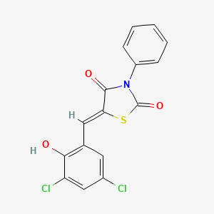molecular formula C16H9Cl2NO3S B5141920 5-(3,5-dichloro-2-hydroxybenzylidene)-3-phenyl-1,3-thiazolidine-2,4-dione 