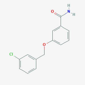 molecular formula C14H12ClNO2 B5141933 3-[(3-氯苄基)氧基]苯甲酰胺 