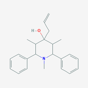 molecular formula C23H29NO B5141936 4-allyl-1,3,5-trimethyl-2,6-diphenyl-4-piperidinol 