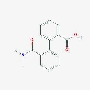 molecular formula C16H15NO3 B5141952 2'-[(dimethylamino)carbonyl]-2-biphenylcarboxylic acid 