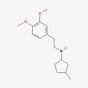 molecular formula C16H25NO2 B5141972 N-[2-(3,4-dimethoxyphenyl)ethyl]-3-methylcyclopentanamine 