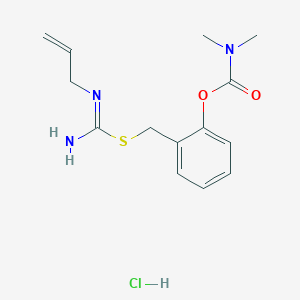 molecular formula C14H20ClN3O2S B5141985 2-({[(allylamino)(imino)methyl]thio}methyl)phenyl dimethylcarbamate hydrochloride 