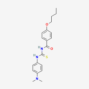 molecular formula C20H25N3O2S B5142000 4-butoxy-N-({[4-(dimethylamino)phenyl]amino}carbonothioyl)benzamide 