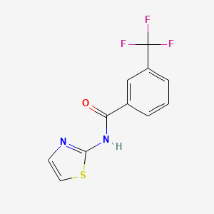 molecular formula C11H7F3N2OS B5142010 N-1,3-thiazol-2-yl-3-(trifluoromethyl)benzamide 