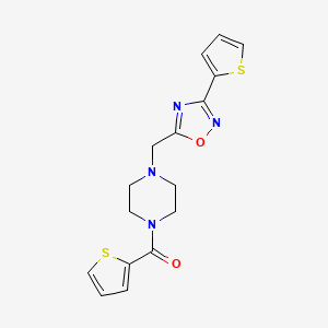 molecular formula C16H16N4O2S2 B5142061 1-(2-thienylcarbonyl)-4-{[3-(2-thienyl)-1,2,4-oxadiazol-5-yl]methyl}piperazine 