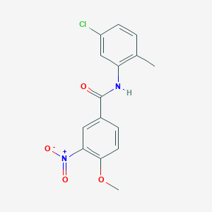 molecular formula C15H13ClN2O4 B5142086 N-(5-chloro-2-methylphenyl)-4-methoxy-3-nitrobenzamide 