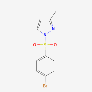 molecular formula C10H9BrN2O2S B5142119 1-[(4-bromophenyl)sulfonyl]-3-methyl-1H-pyrazole 