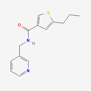molecular formula C14H16N2OS B5142179 5-propyl-N-(3-pyridinylmethyl)-3-thiophenecarboxamide 