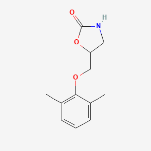 molecular formula C12H15NO3 B5142180 5-[(2,6-dimethylphenoxy)methyl]-1,3-oxazolidin-2-one CAS No. 5587-96-2